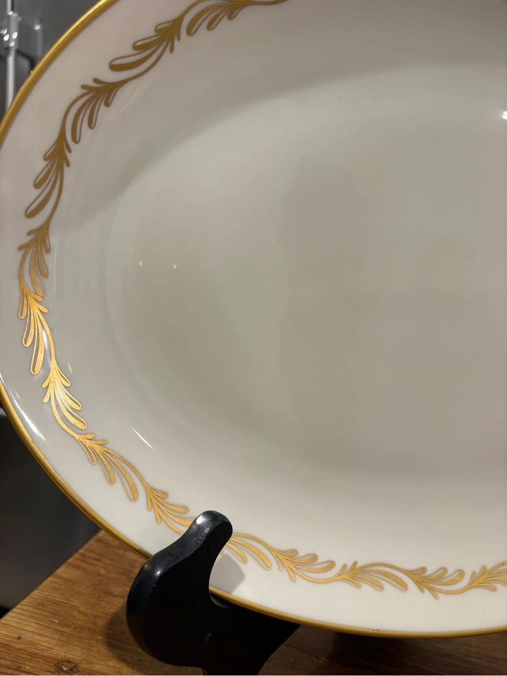 Vintage Franciscan Arcadia Gold Platter Scroll Border